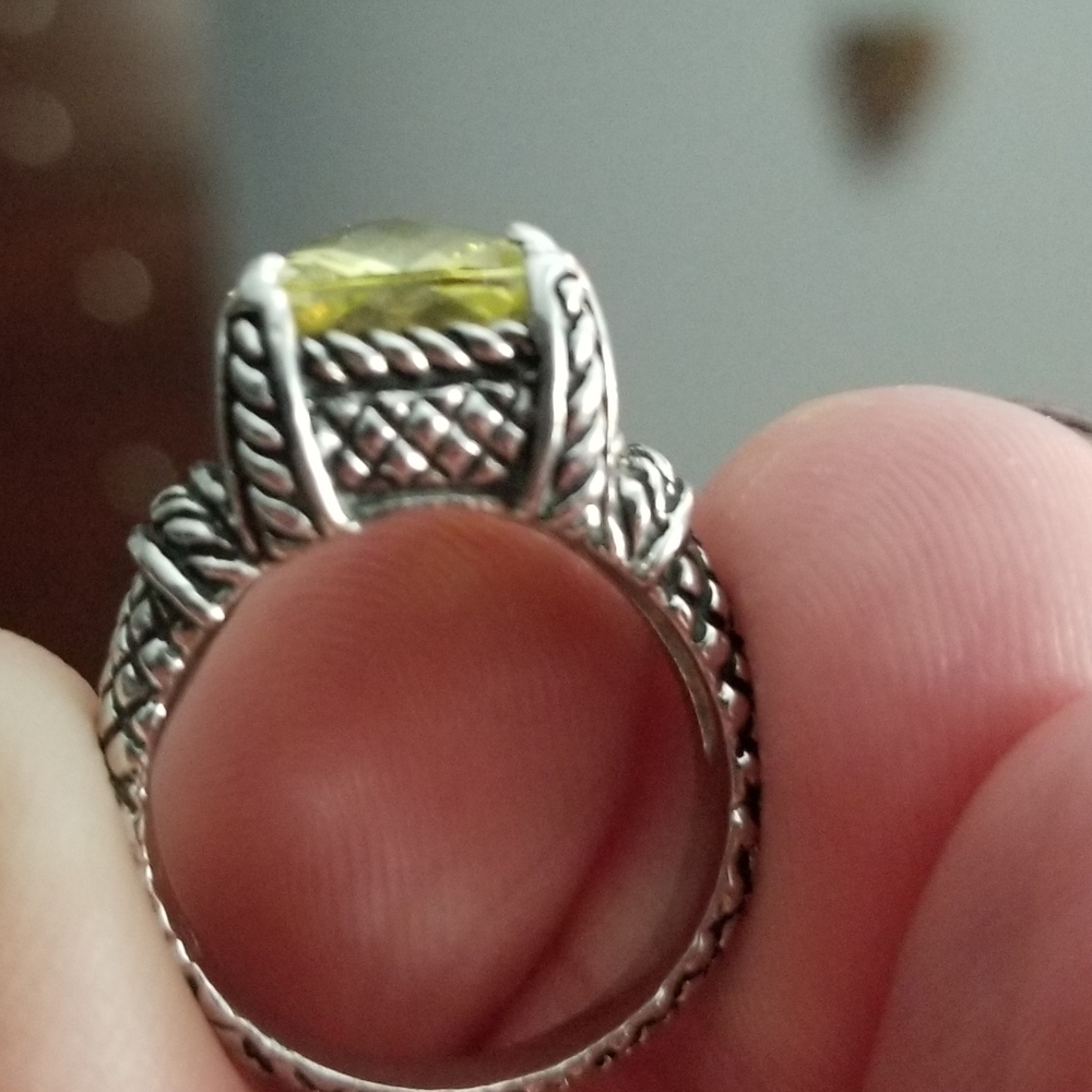 Premier Designs, Citrine ring, size 8 - Picture 4 of 4